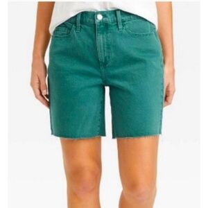 Universal Thread Vintage Stretch Bermuda Jean shorts Dark Teal